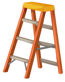 Slanting ladder