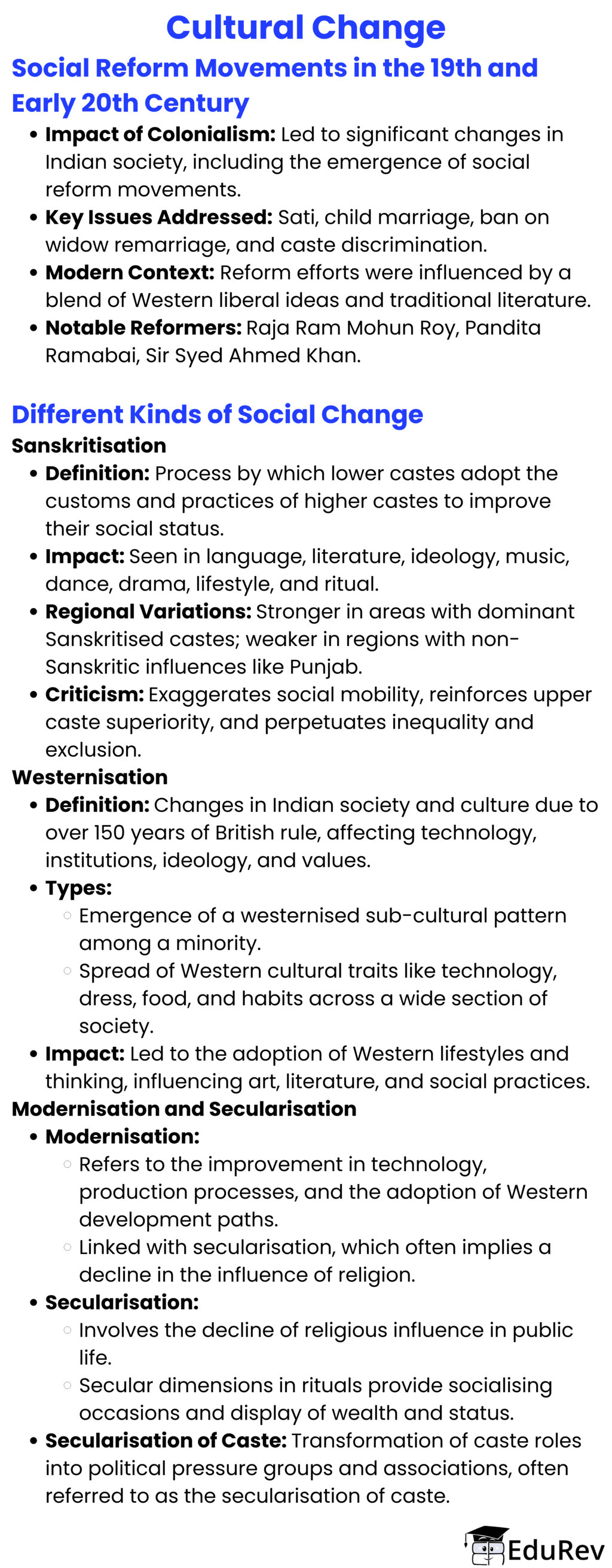 Mind Map: Cultural Change