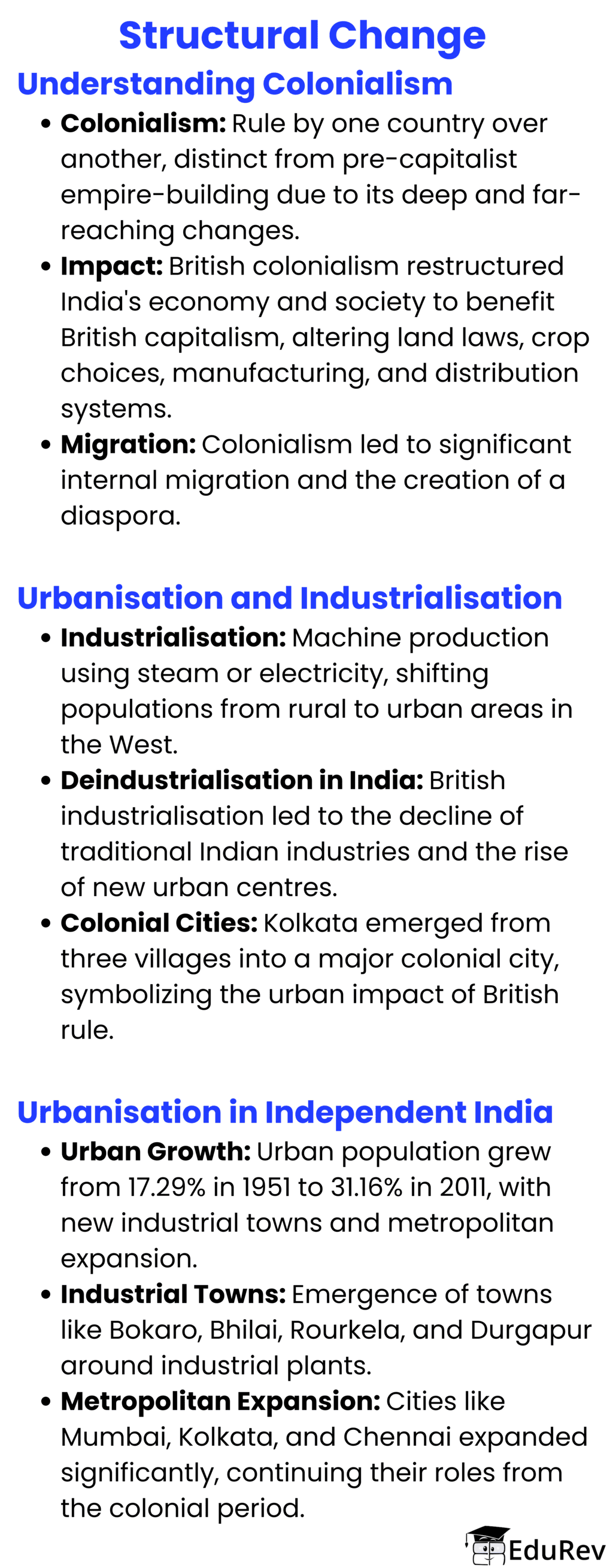 Mind Map: Structural Change | Sociology for Class 12 - Grade 12