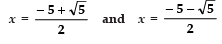 Class 10 Maths Chapter 4 Question Answers - Quadratic Equations