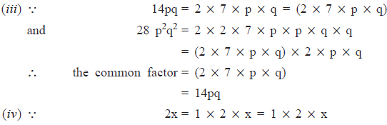 NCERT Solutions for Class 8 Maths - Factorisation- 1