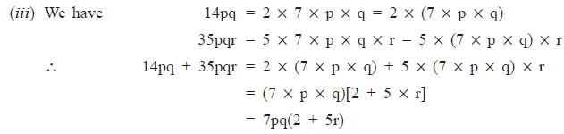 NCERT Solutions for Class 8 Maths - Factorisation- 1