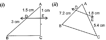 NCERT Solutions for Class 10 Maths Chapter 6 - Triangles (Exercise 6.1)