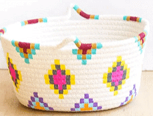 Craft Ideas: Easy Painted Basket | Art & Craft (Basics) - Class 10