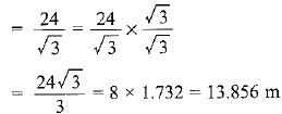 NCERT Solutions for Class 10 Maths Chapter 9 - Some Applications of Trigonometry (Exercise 9.1) - 1