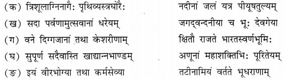 अभ्यासः - क्षितौ राजते भारतस्वर्णभूमिः, रुचिरा, संस्कृत, कक्षा - 8 | संस्कृत कक्षा 8 (Sanskrit Class 8)