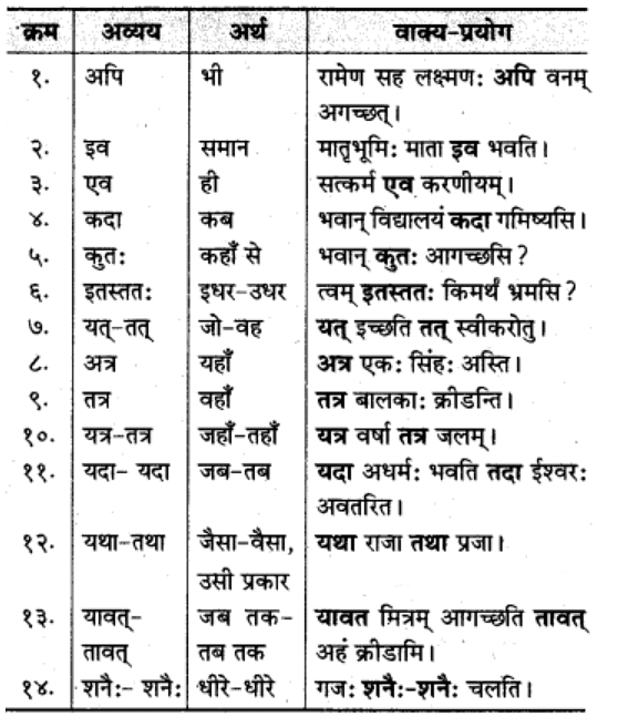 अव्‍यय | Chapter Explanation | संस्कृत कक्षा 9 (Sanskrit Class 9)