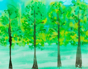 Craft Ideas: Watercolor Trees | Art & Craft (Basics) - Class 10