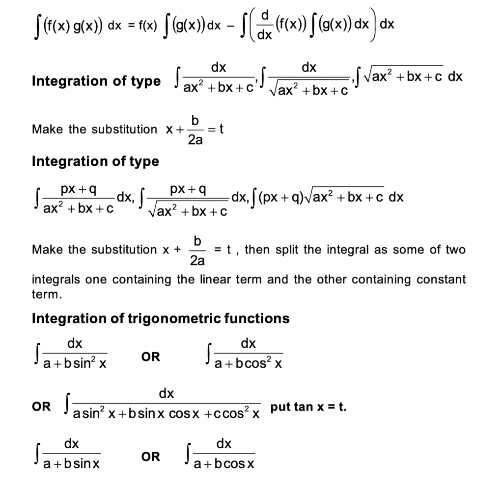 Formula sheets of mathematics on EduRev