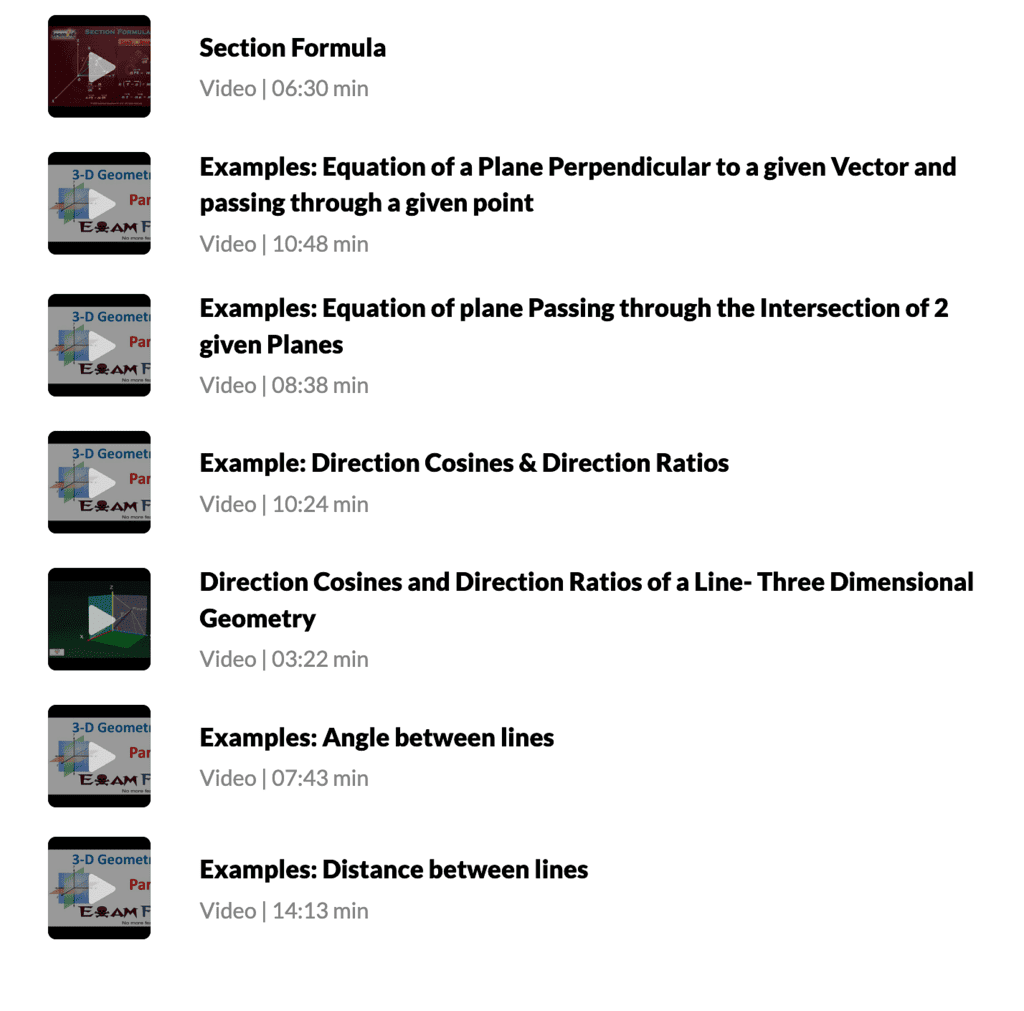 All types of videos on EduRev 