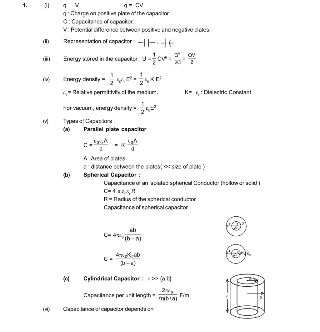 Important formulas 