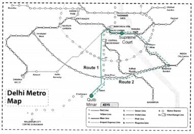 Delhi Metro Train Stations