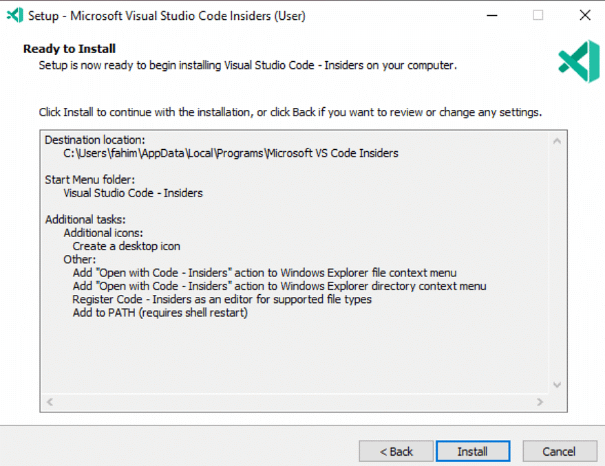 Click Install 