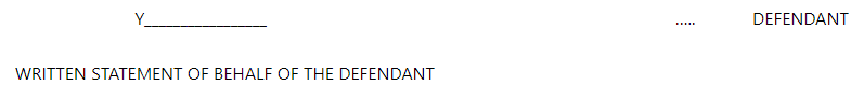 Written Statement Format | Civil Law for Judiciary Exams