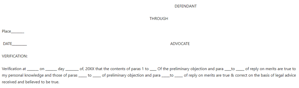 Written Statement Format | Civil Law for Judiciary Exams