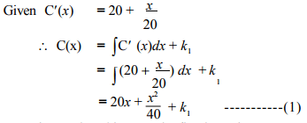 Integration in economics and commerce - Integration, Business Mathematics & Statistics | Business Mathematics and Statistics - B Com