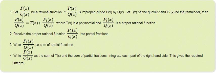 Partial fraction method of Integration, Business Mathematics & Statistics | Business Mathematics and Statistics - B Com