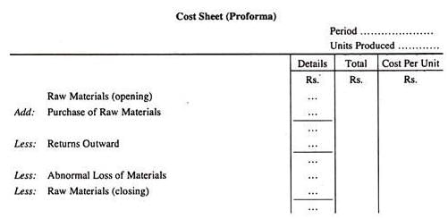 Simple Cost Sheet - Overheads | Cost and Management Accounting for CA Intermediate