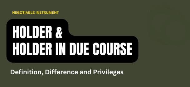Negotiable Instruments Act, 1881 - Commerce