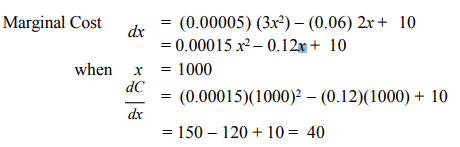 Applications - Differentiation, Business Mathematics & Statistics | Business Mathematics and Statistics - B Com