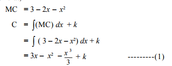 Integration in economics and commerce - Integration, Business Mathematics & Statistics | Business Mathematics and Statistics - B Com