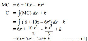 Integration in economics and commerce - Integration, Business Mathematics & Statistics | Business Mathematics and Statistics - B Com