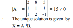 Solution of Linear Equations - Matrices and Determinants, Business Mathematics & Statistics | Business Mathematics and Statistics - B Com