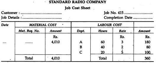 Job Order Costing | Cost Accounting - B Com