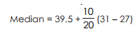 Median - Measures of Central Tendency, Business Mathematics & Statistics | SSC CGL Tier 2 - Study Material, Online Tests, Previous Year