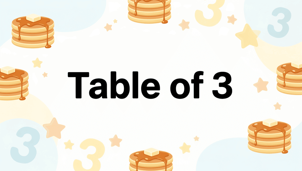 Table of 3