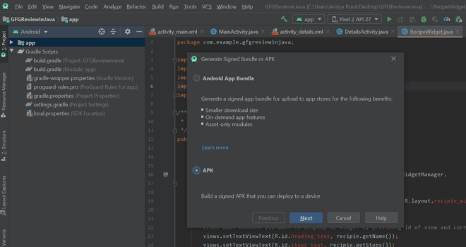 How to Generate Signed Apk in Android Studio - Software Development PDF
