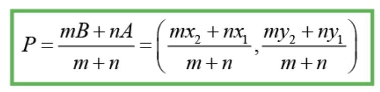 Section and Mid-Point Formula Chapter Notes | Mathematics Class 10 ICSE
