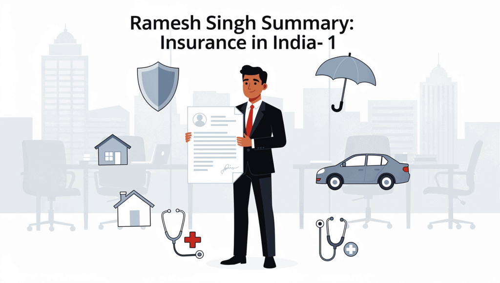 Ramesh Singh Summary: Insurance in India- 1