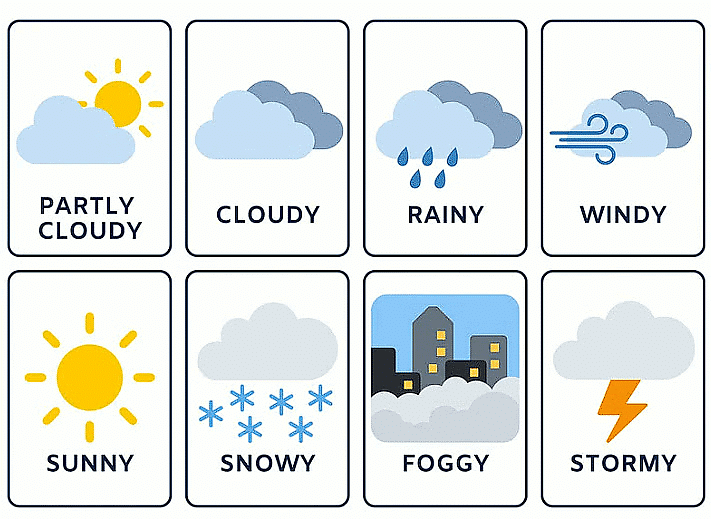 Different types of weather