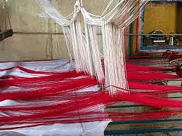 Silk weaving in Kanchipuram 