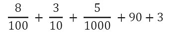 Decimals Class 3 Worksheet Maths