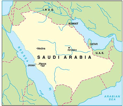 Saudi Arabia - Location
