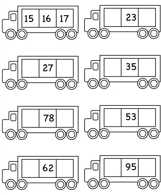 Worksheet: Number After Number Before | Maths for LKG