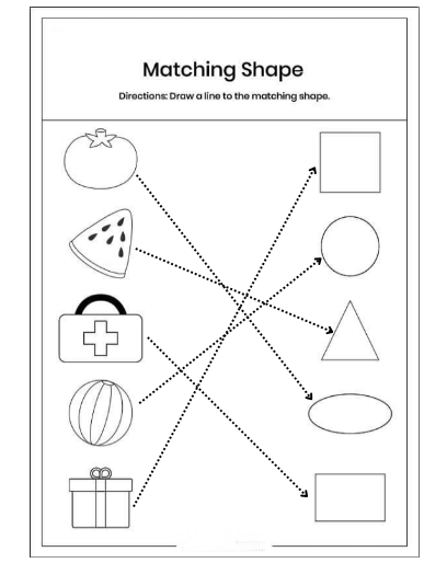 Worksheet Solutions: Shapes - 1 | Maths for LKG
