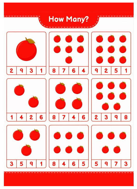 Worksheet Solutions: Learn to Count and Write (up to 10)
