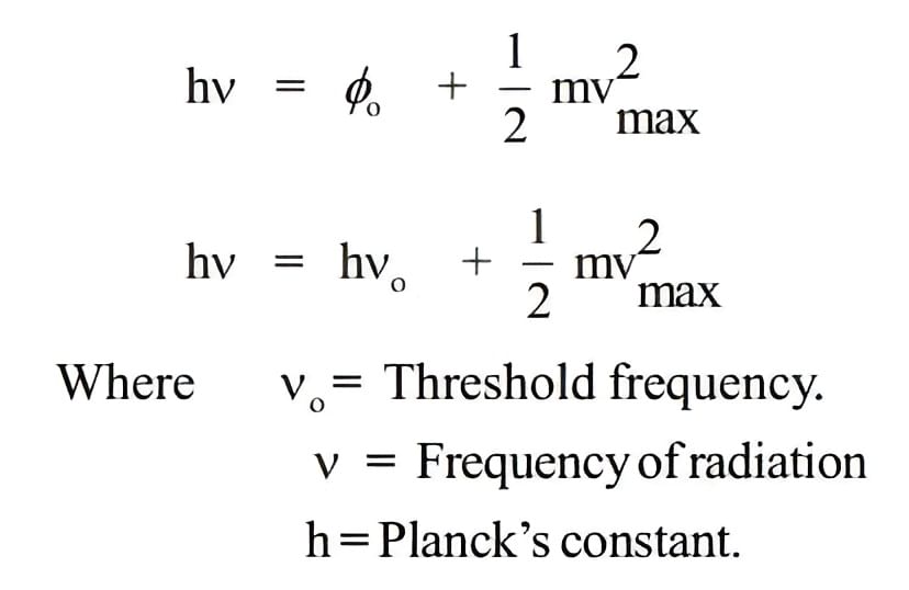 Photoelectric Effect Equation