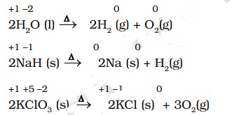 Examples of Decomposition Reactions