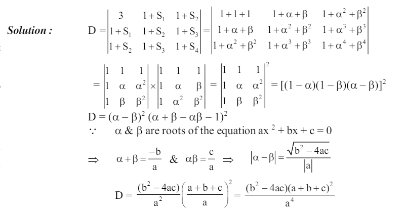 Notes: Determinant | Mathematics (Maths) for JEE Main & Advanced