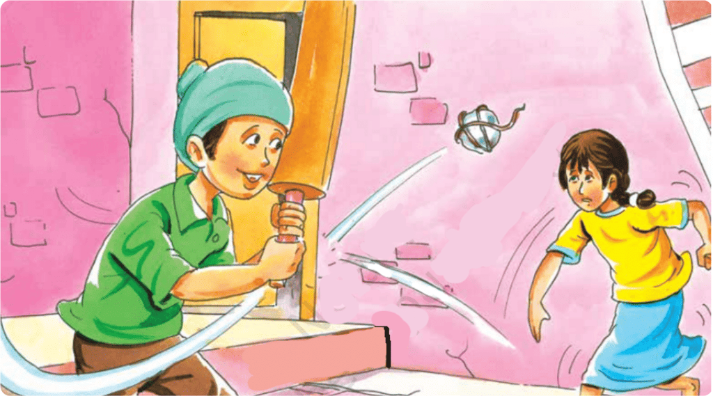 Jeet hit the ball hard.&nbsp;