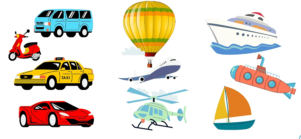 Different Modes of Transport