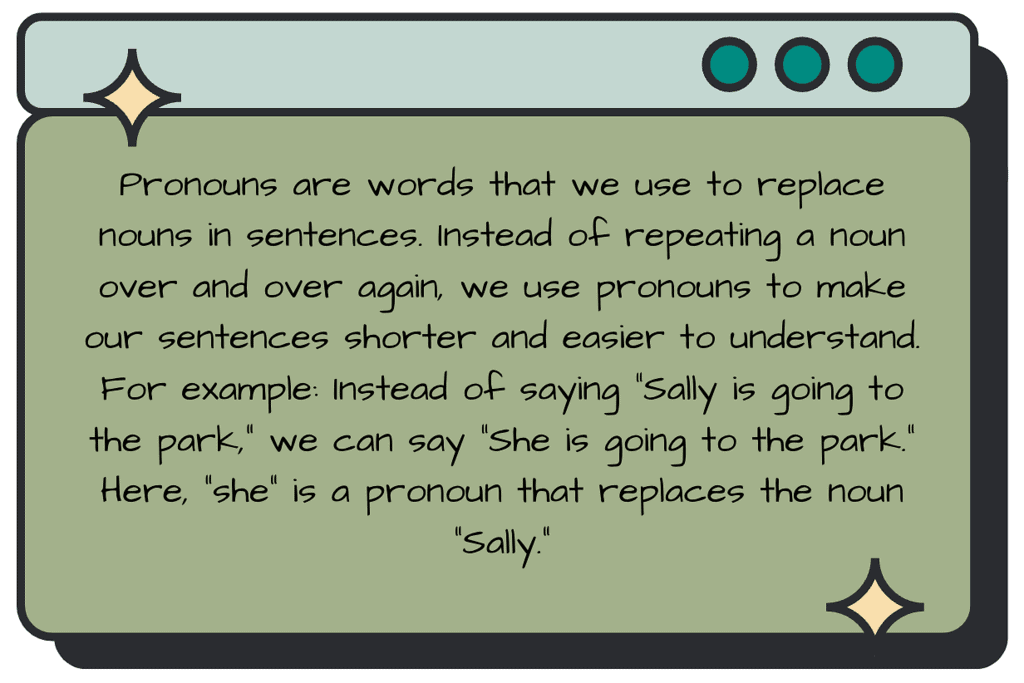 Worksheet and Solutions: Pronouns - Class 2