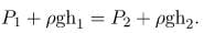 Bernoulli’s Equation