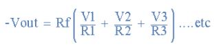 Summing Amplifier : Applications of Op-amp - CSIR-NET Physical Sciences | Physics for IIT JAM, UGC - NET, CSIR NET