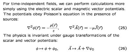 Scalar and Vector Potentials - Electromagnetic Theory, CSIR-NET Physical Sciences | Physics for IIT JAM, UGC - NET, CSIR NET