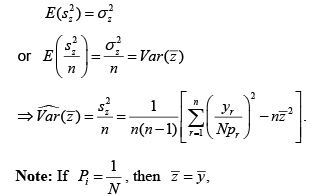Probability proportional to size sampling - 1, CSIR-NET Mathematical Sciences | Mathematics for IIT JAM, GATE, CSIR NET, UGC NET